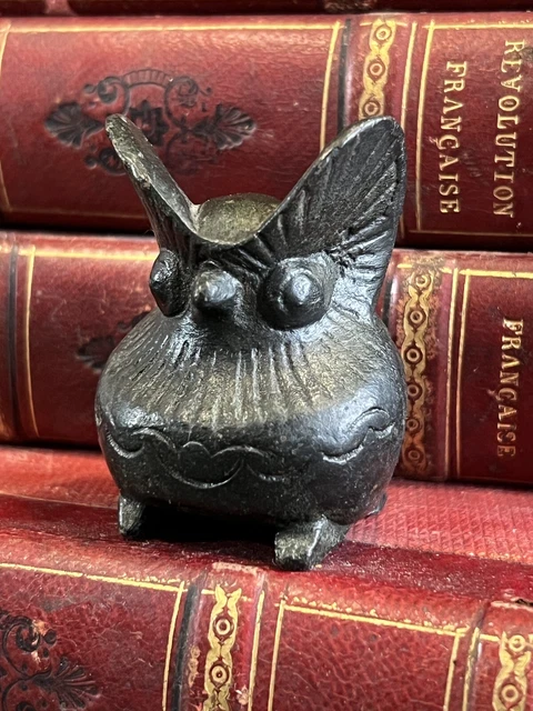Statuette Chouette En Bronze Style Antique - Serre-livres 25 Cm - Aubaho