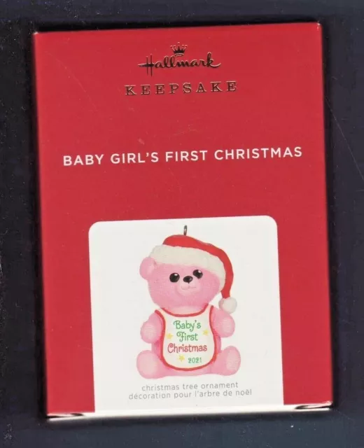 2021  BABY GIRL'S FIRST CHRISTMAS   Hallmark Keepsake Ornament