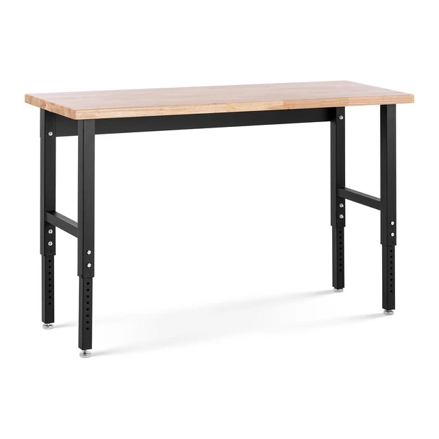 Établi D'Atelier Professionnel Réglable En Hauteur 155 x 51 x 72-106 cm ≤ 680kg