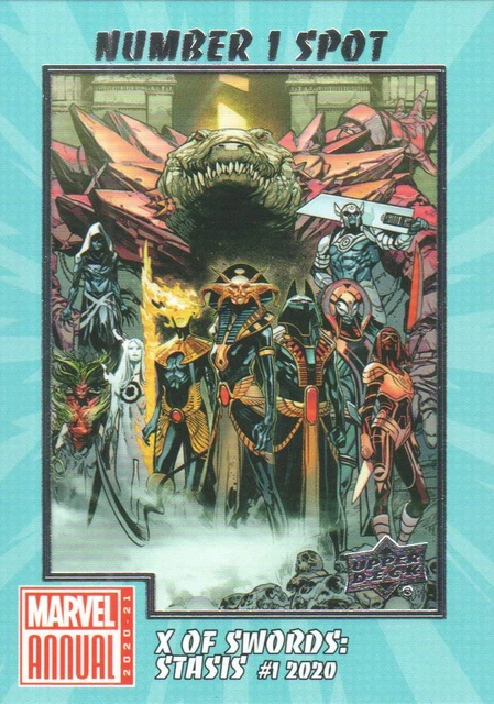 2020-21 Marvel Annual Trading Cards Number 1 Spot #N1S-5 X of Swords: Stasis #1
