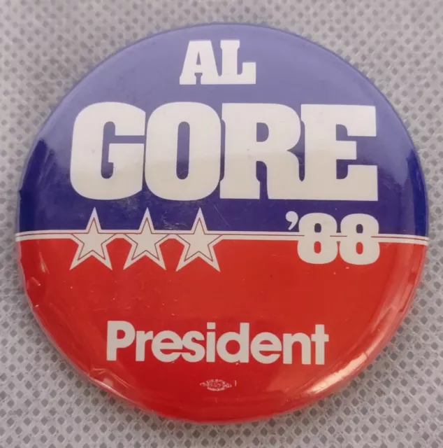 Gore 1988 Campaign Button Pinback Al Gore Presidential Candidate