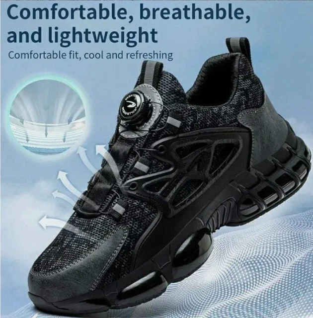 2026 SAFETY TRAINERS Safety Shoes Steel Toe Cap Trainers Work Shoes ...