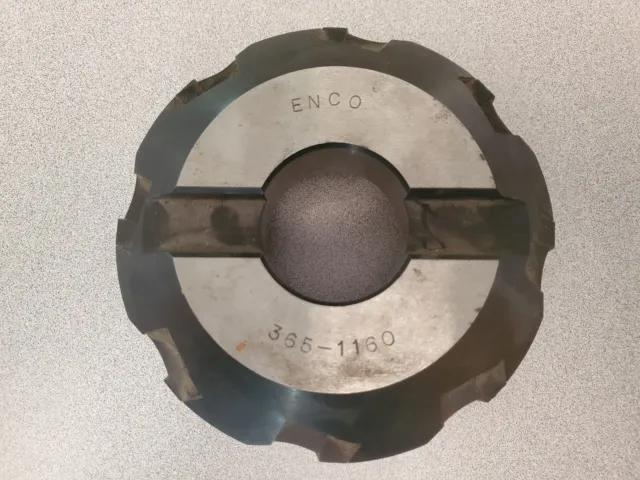 Enco #365-1160 Steel Lathe Cutter Head? 6.5" Diameter 2" shaft Hole Used