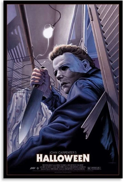 Horror Movie Poster Halloween Michael Myers Poster Decorative Painting Canvas Wa