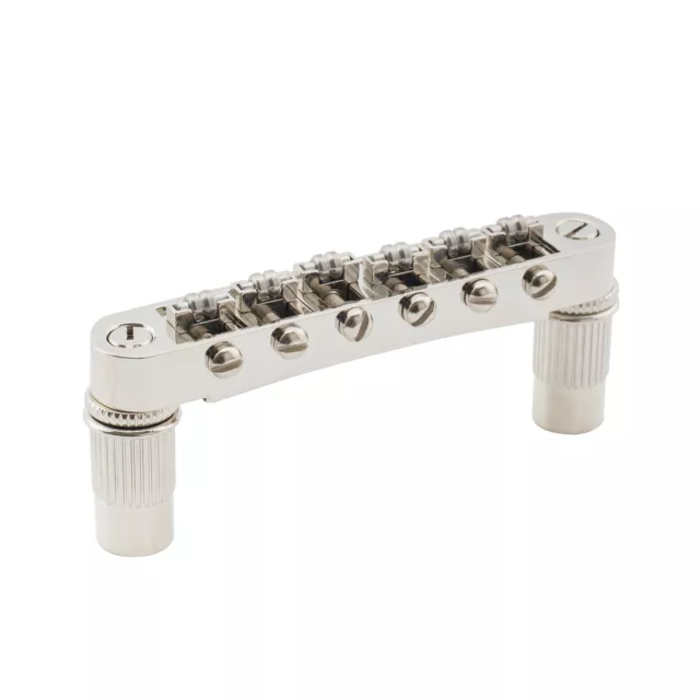 Musiclily Pro Nickel Roller Saddle Tune-O-Matic Bridge For Les Paul LP SG Guitar