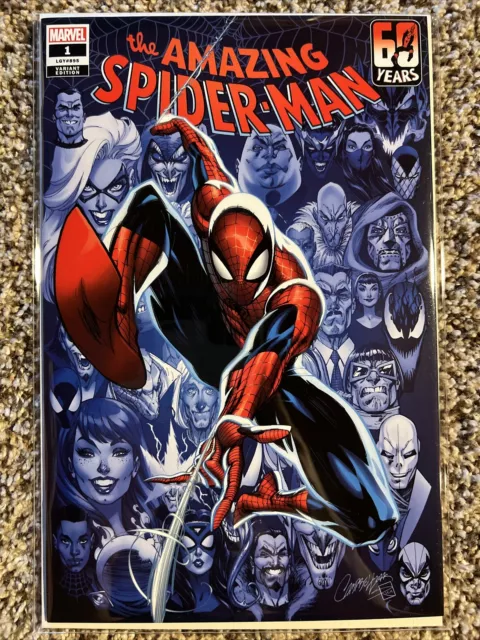 AMAZING SPIDERMAN 1 J SCOTT CAMPBELL A VARIANT NM vol 6 2022