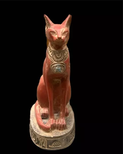 Ancient Egyptian Antiques Bastet Statue Cat Egypt Goddess  Stone 2