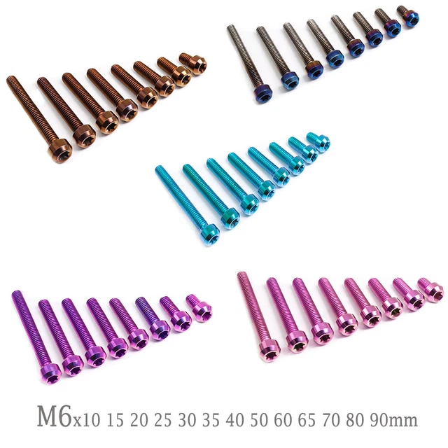 thumbnail image 2 of Titanium M6 Button Head Torx Bolts - Assorted Lengths (10mm To 35mm) For Bike & Body Fix 2 of 10