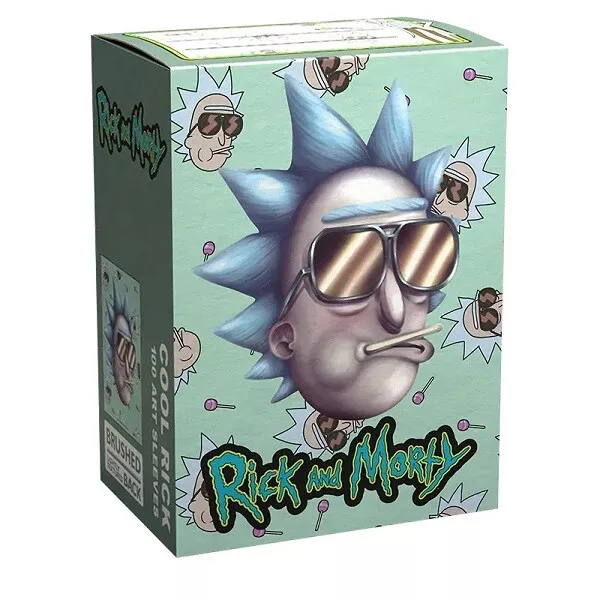 Dragon Shield Brushed Art Sleeves - Cool Rick (100 fundas para tarjetas) ¡NUEVO & EMBALAJE ORIGINAL!