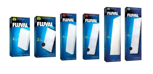 Fluval U2 U3 U4 Internal Filter Media Replacement Foam Pad Poly Carbon Fish Tank