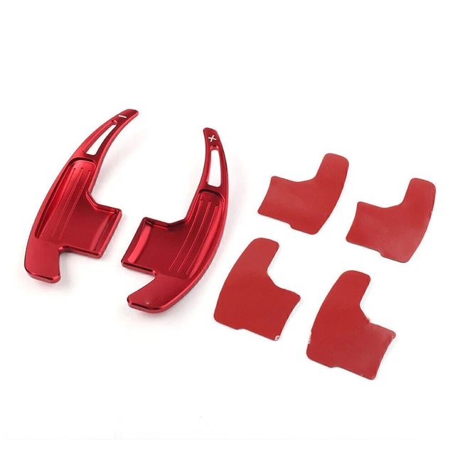 Steering Wheel Shift Paddle Shifter Extension RED Trim Fit Ford Mustang 15-21