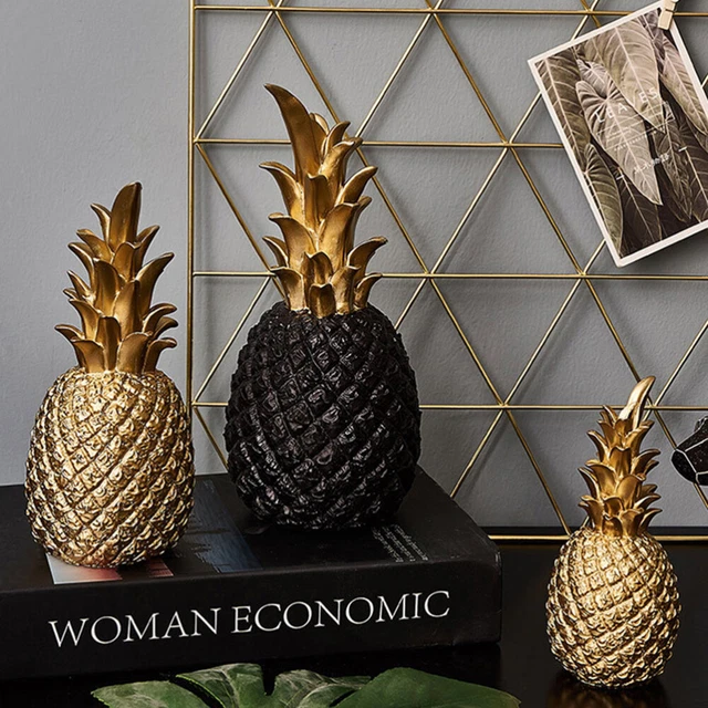 Resin Pineapple Decoration Photo Ornament Home Décor Fake Fruit 6