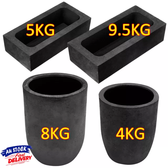 Clay Graphite Foundry Crucible Ingot Mould Mold Melting Casting For Copper Gold