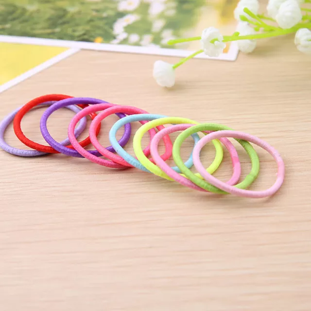 10Pc Ponytail Holder Rubber Band Gum Rope Elastic Hair Ties For Women Girls Kids