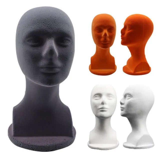 1PC Female Foam Head Mold Headwear Wig Hat Display Model Styling Salon Mannequin