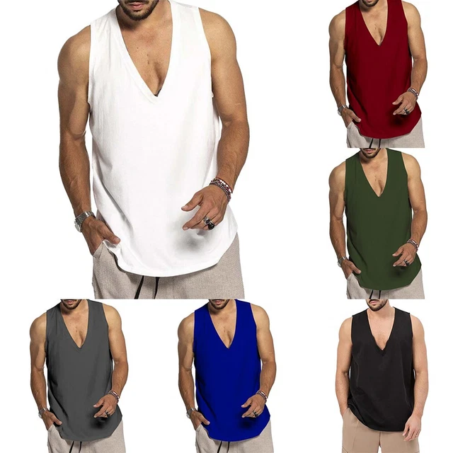 Männer Fitness Muskelshirt Ärmelloses Tank Top Sport Gym Bodybuilding