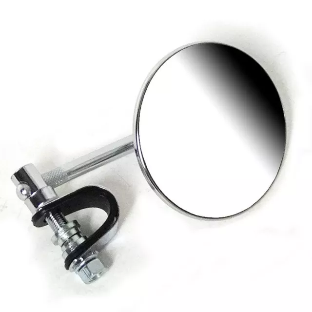 Clamp-on Mirror 3.3/4'' Stem Chrome Suits 7/8'' Handlebars