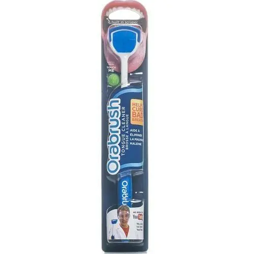 Orabrush Tongue Cleaner Fresh Breath Brush With Scraper X 4 Pack