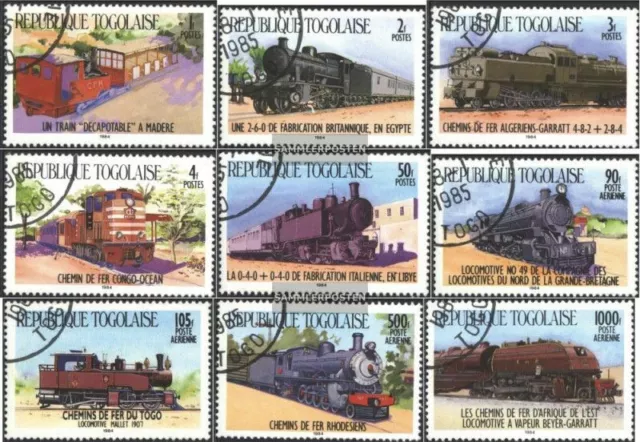 Togo 1807-1815 (complete issue) used 1984 Locomotives