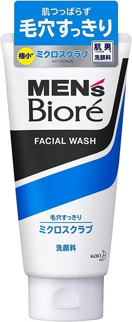 Biore Facial Washing Foam Scrub-in – 130 G, Reinigungsgel Mit Peeling-Effekt