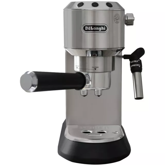 Delonghi EC 685.M DEDICA Edelstahl-Schwarz Espresso-Maschine Siebträger 1350 W