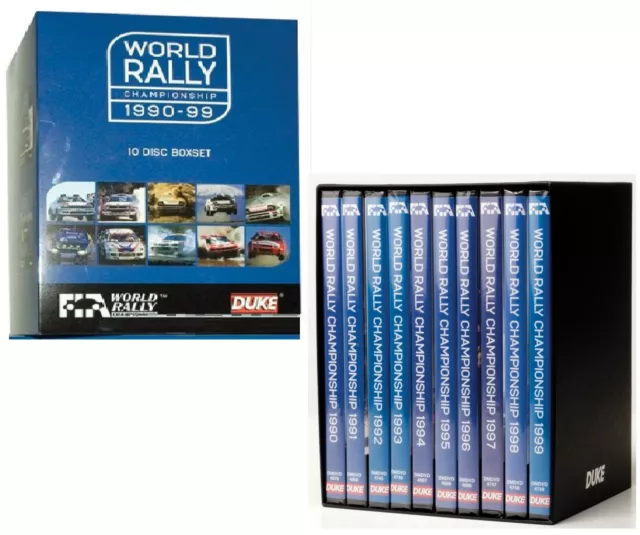 WRC 1990-1999 FIA WORLD RALLY CHAMPIONSHIP 1990s 90's - x10 NEW DVD BoxSet