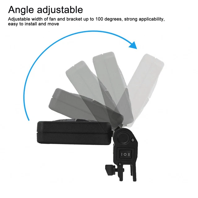 Fish Tank Cooling Fan 2 Level Quiet 4 Heads Adjustable Aquarium Chillers For Yuw