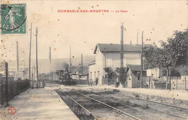 Cpa 54 Dombasle Sur Meurthe La Gare (Train