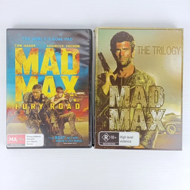 Mad Max: Bundle Trilogy (3xDvd 2011) Plus Fury Road - Mel Gibson Tom Hardy