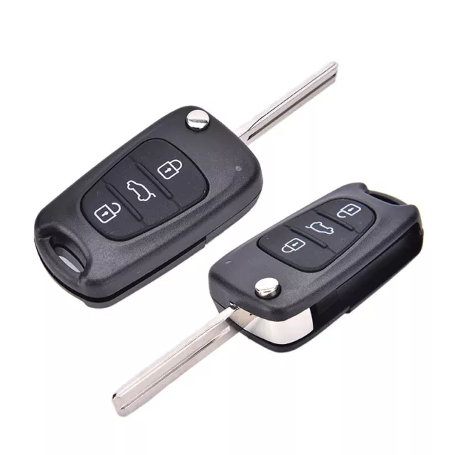 Remote Folding Key Shell Case 3 Buttons Fob For Hyundai I20 I30 IX35 I35  ZFYRNT