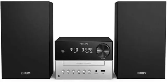 Philips Audio M3205/12 Micro Music System Hifi Stereo Bluetooth MP3 USB