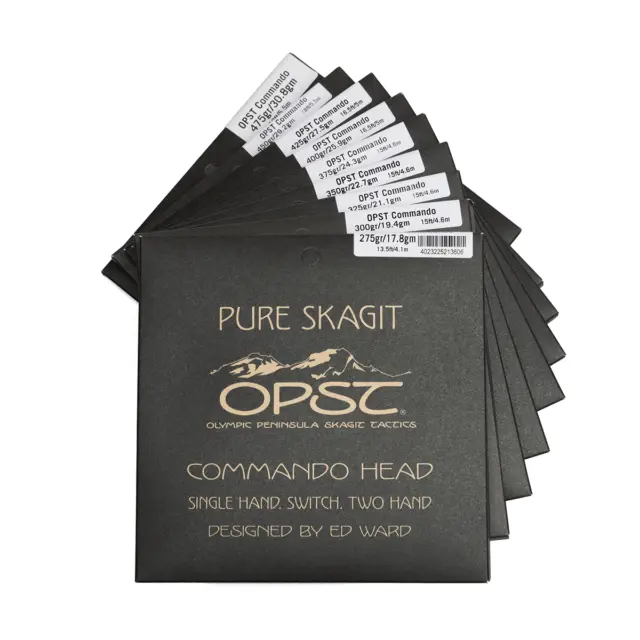 OPST MICRO y PURE Cabezal de COMANDO Skagit 150gr - 475gr Cabezal de Disparo COMANDO