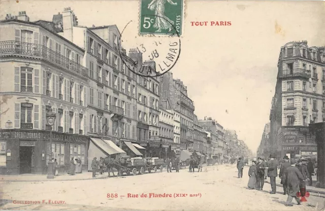 CPA 75 PARIS XIXe TOUT PARIS RUE DE FLANDRE