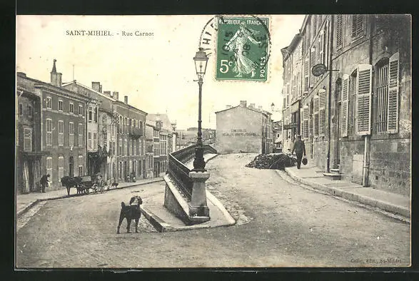 CPA Saint-Mihiel, Rue Carnot 1908
