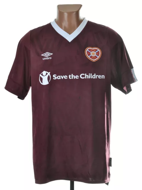 Heart Of Midlothian Hearts Schottland 2019/2020 Heimfussball Shirt Trikot Umbro L