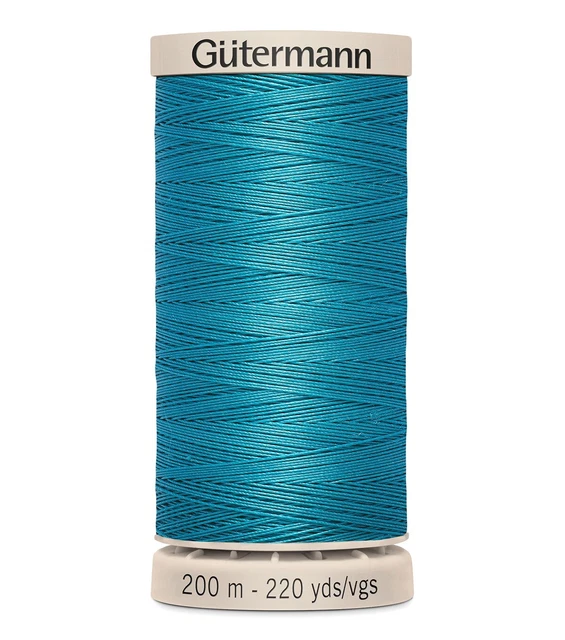 Hilo de acolchado Gutermann 220 yardas-pavo real azulado -201Q-7235