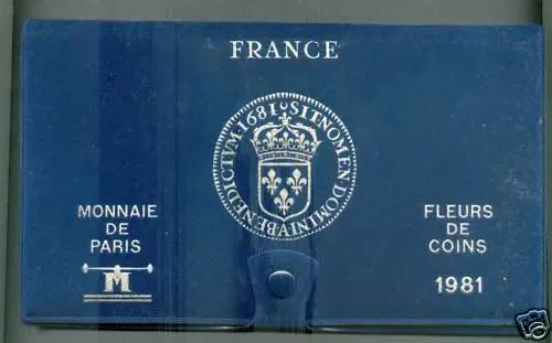 Fdc Pas Courant Coffret Fleur De Coins Complet De 1981 @ Qualite @ Petit Tirage