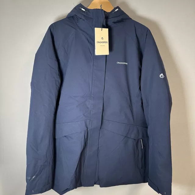 Craghoppers Caldbeck Thermic Jacket Womens Size UK 20 Navy Blue
