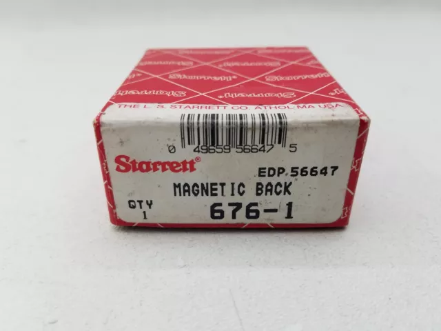 Starrett 676-1 magnetic dial indicator back mount