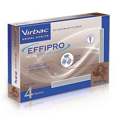 EFFIPRO Spot On 4 Pipetas Antiparasitaria de 402 mg para Perros Muy Grandes