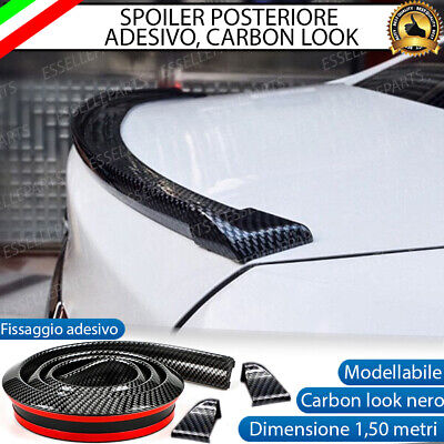 Aero SET 4 AERO FLAPS LAME SPOILER PARAURTI ADESIVO SKODA FABIA 1 CARBON LOOK 