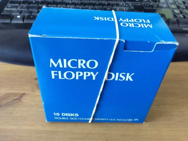 10 Disquettes 3.5" 720Ko 720Kb Floppy Disks Formatées Et Testées Atari St Mf2-Dd