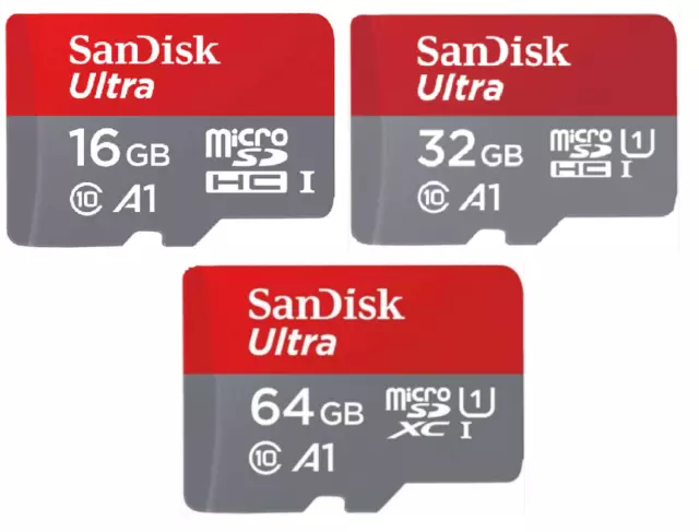 Sandisk 16GB 32GB 64GB Ultra Micro SD SDHC SDXC SD XC Class 10 Adapter