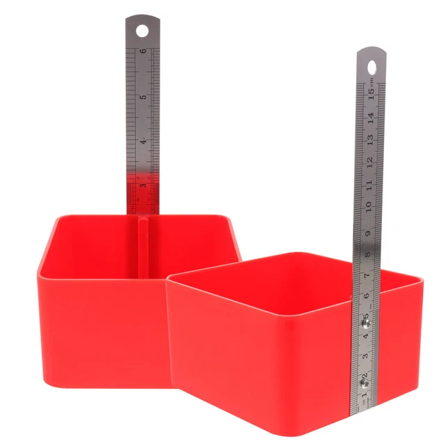 2 piezas Regla de construcción de piso Regla de nivel espiritual Caja Herramientas especiales Nivelador