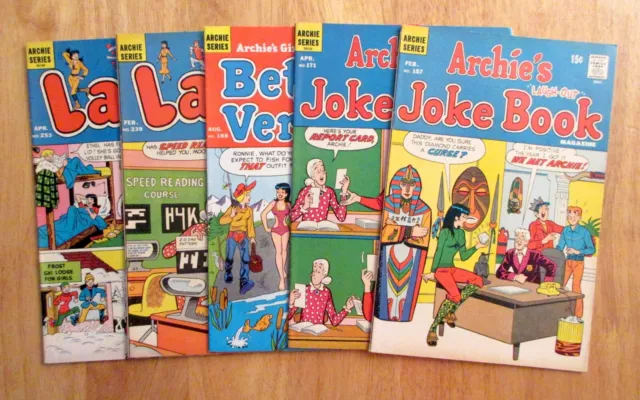 Lot of *5* HTF High-Grade ARCHIE Comics! **Very Bright & Glossy!** (VF/NM)