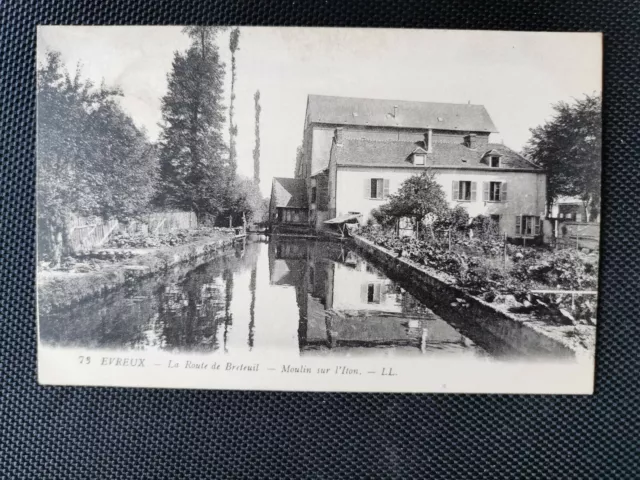 CPA 27 EVREUX - La Route de Breteuil - Moulin sur l'Iton
