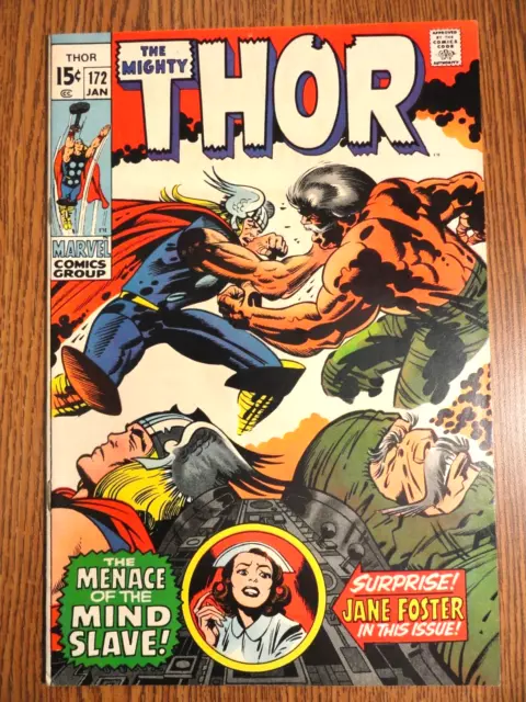 Mighty Thor #172 Kirby Cover Key VF- Jane Foster 1st Print Stan Lee Loki Marvel