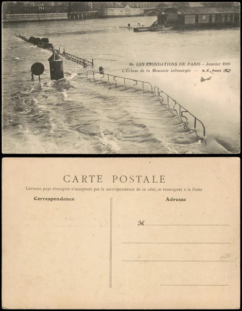 CPA 75 Paris - Inondations De Paris 1910 - Restaurant Ledoyen