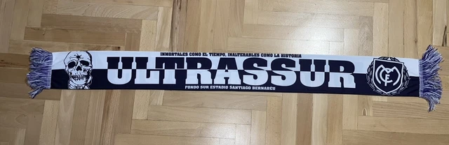 Écharpe Ultras Real Madrid – Type Raso – Années 90 – Sans Marque