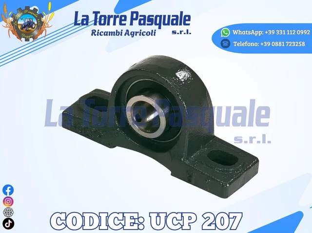 Cuscinetto Blocco UCP202-10 2 Cuscinetti A Blocco Autoallineanti: Foro 5/8, Base Solida, Per Applicazioni Industriali Cuscinetti Blocco UCP202-10